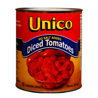 UNICO DICED NO SALT TOMATOES [796 ML]