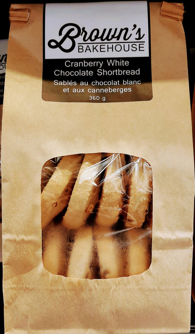 BROWNS CRAN WHITE CHOC SHORT [360 g]