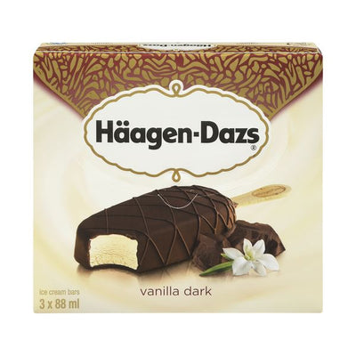 HAAGEN DAZS VANILLA DARK CHOC [3 x88ML]