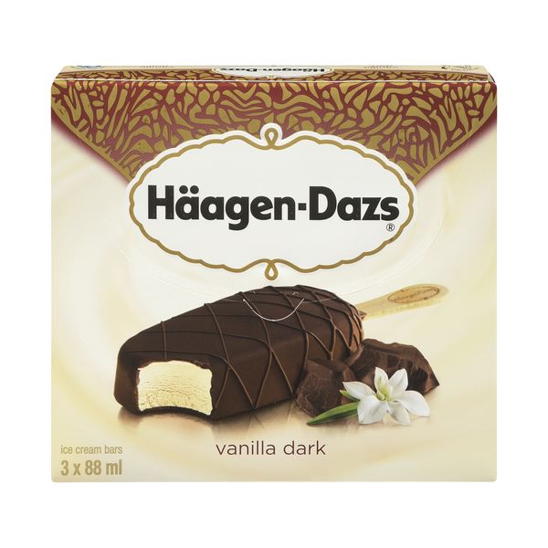 HAAGEN DAZS VANILLA DARK CHOC [3 x88ML]