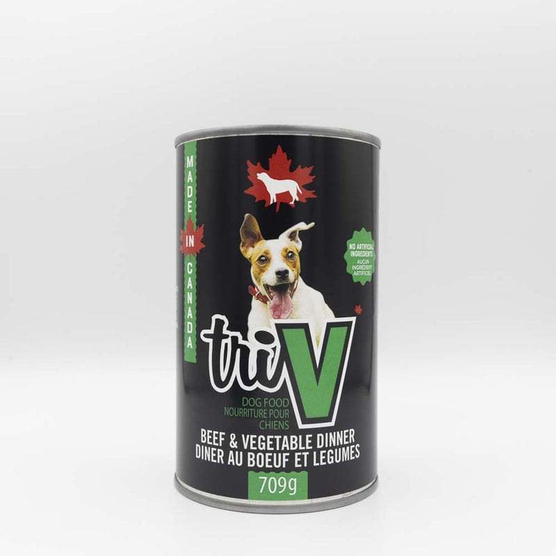 TRI V BEEF VEG DOG FOOD [709 g]