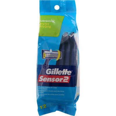 Gillette Disposable Sensor 2 Razor, 12 razors