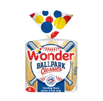 Wonder Ballpark Classics Hot Dog Buns, 6 ct