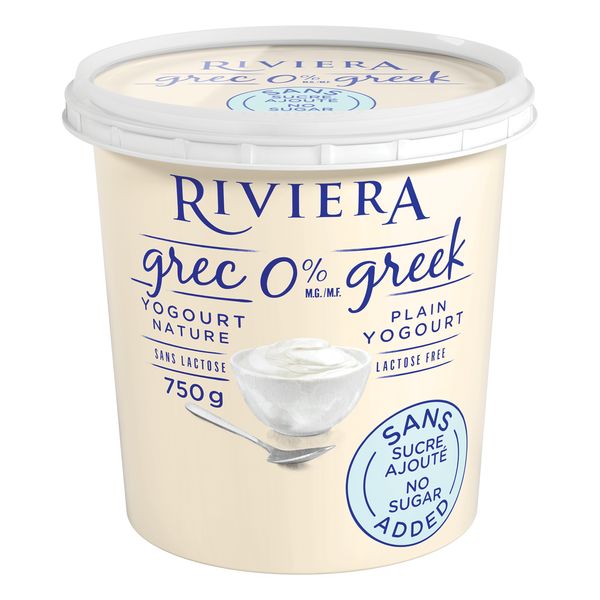 Riviera Greek Plain Yogurt, 750 g