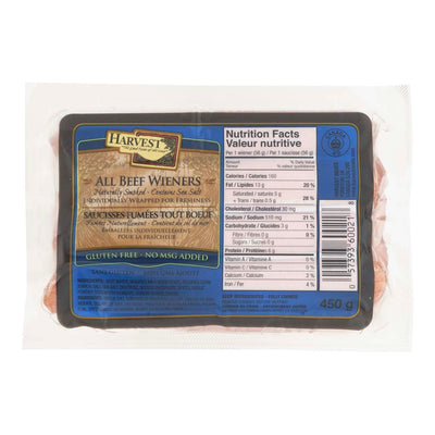 HARVEST BEEF WIENERS [1 ea]