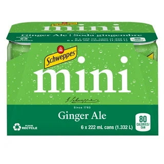SCHWEPPES GINGERALE MINI CANS [6 X222]