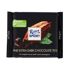 RITTER FINE EXTRA DRK CHOC 70% [100 G]