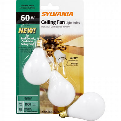 SYLVANIA SOFT WHITE FAN BULB, 2/60W