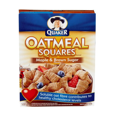 QUAKER MAPLE SUGAR OAT SQUARES [500 G]