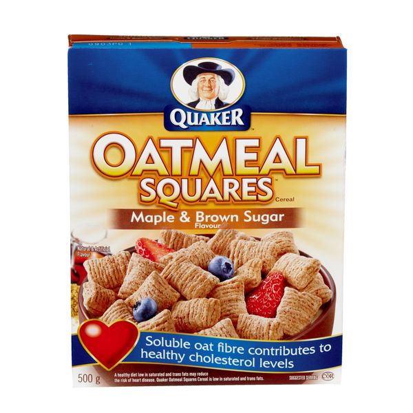 QUAKER MAPLE SUGAR OAT SQUARES [500 G]