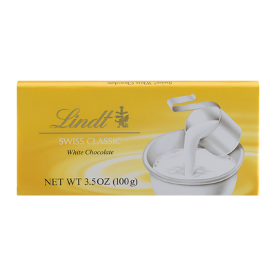 LINDT SWISS CLASSIC WHITE BAR [100 G]