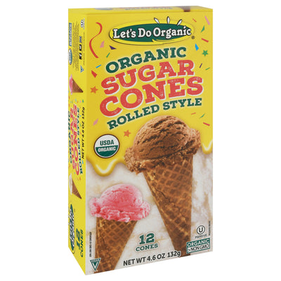 LETS DO ORGANIC SUGAR CONES [132 G]