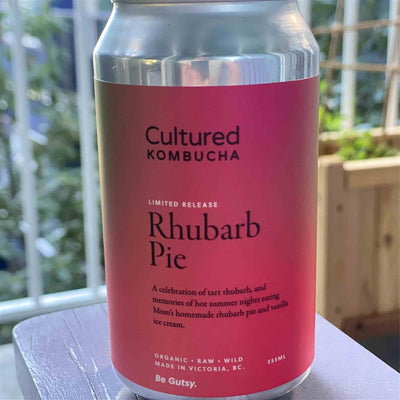 CULTURED KOMBUCHA RHUBARB PIE [355 ml]