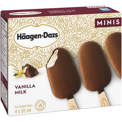 HAAGEN DAZS VANILLA MILK MINIS [4 PK]