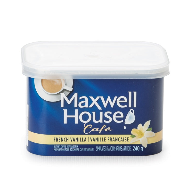 Maxwell House Café French Vanilla Instant Coffee Beverage Mix, 240 g