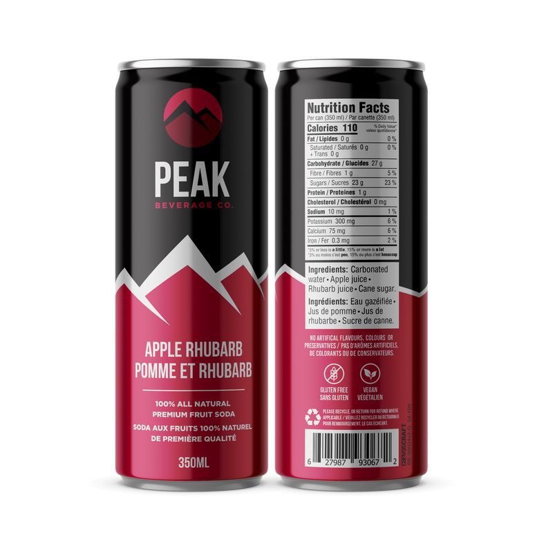 PEAK SODA APPLE RHUBARB [350 ml]