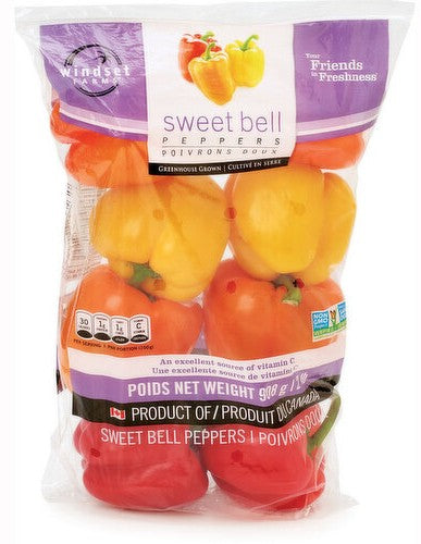Assorted Bell Peppers, 2 lb (6-7)