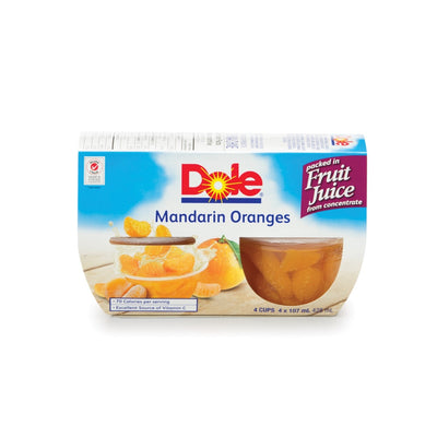 DOLE FRUIT CUPS MANDARIN [4 /107M]