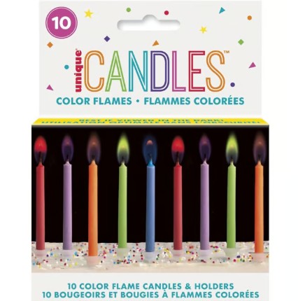 UNIQUE CANDLES BDAY FLAMES [10 S]