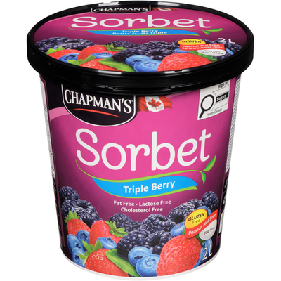 CHAPMANS TRIPLE BERRY SORBET [2 L]