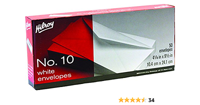 HILROY ENVELOPES #10 [50 S]