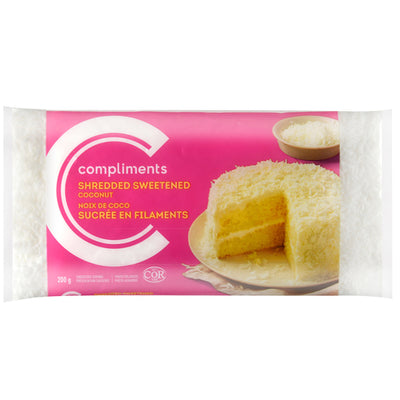 COMPLIMENTS COCONUT SWEETENED SHREDDED [200 G]