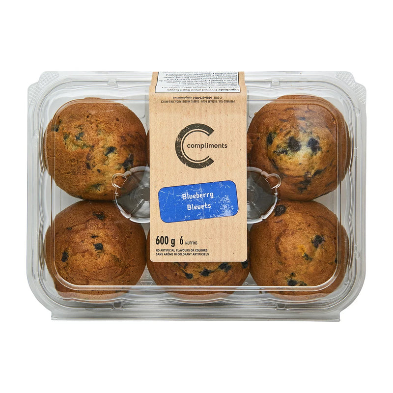 COMPLIMENTS BLUEBERRY MUFFINS [600 G]