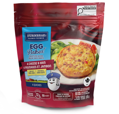 BURNBRAE EGG BAKES 4 CHS HAM [340 g]