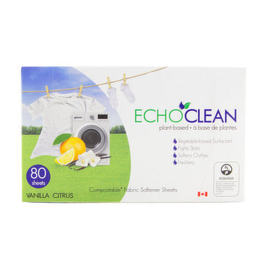 ECHO CLEAN VANILLA DRYER SHEET [80 pkg]