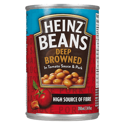 HEINZ DEEP-BROWN BEANS W/ PORK [398 ML]