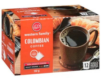 WF COLOMBIAN COFFEE K CUPS [132 G]