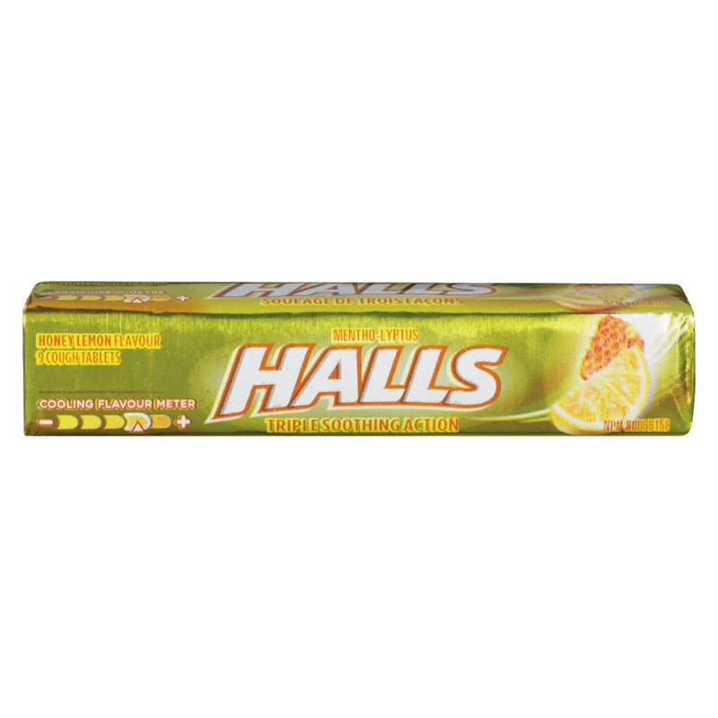 HALLS HONEY-LEMON COUGH DROPS [1 PACK]