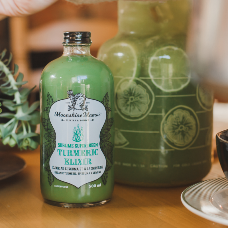 MOONSHINE MAMA'S Sublime Supergreen Turmeric Elixir, 500ml
