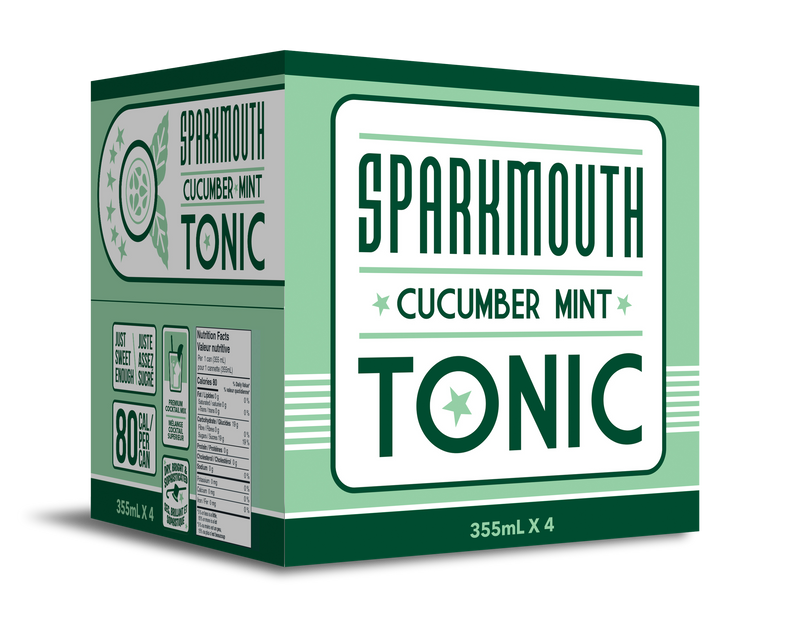 SPARKMOUTH TONIC CUCUMBER MINT [4 pkg]