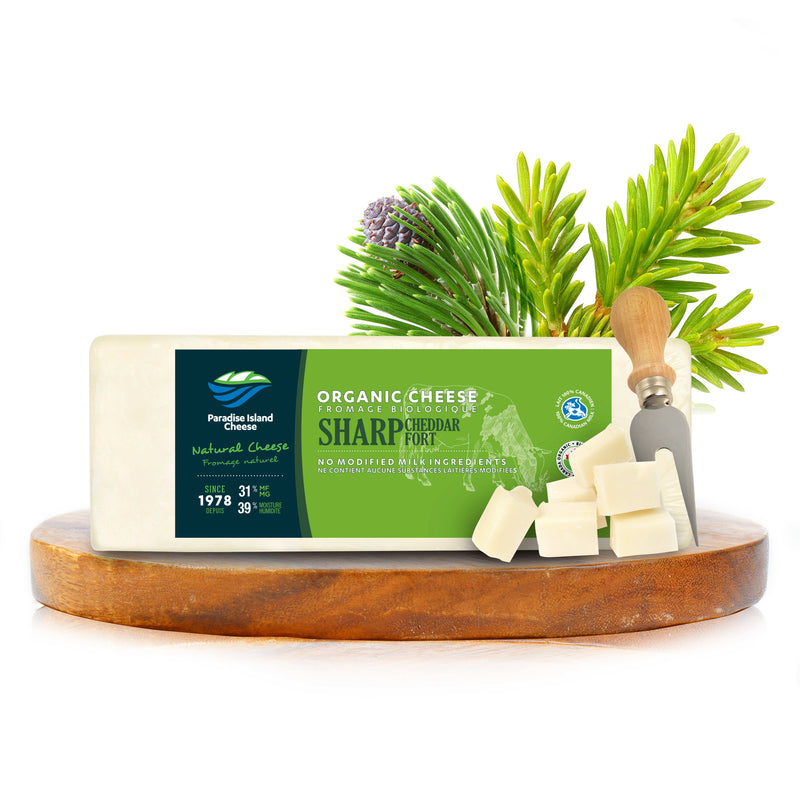 PARADISE ISLAND ORGANIC CHEESE Sharp Cheddar