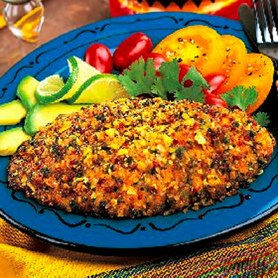 CRUSTED TILAPIA Coconut, Mango & Papaya
