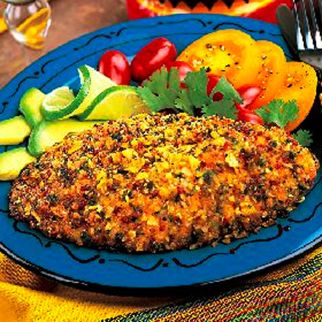 CRUSTED TILAPIA Coconut, Mango & Papaya