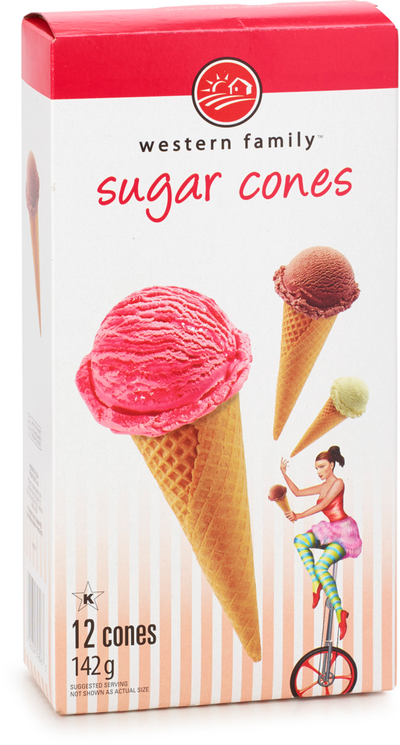 WF SUGAR CONES [12 CONES]