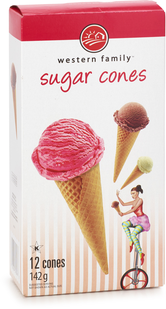 WF SUGAR CONES [12 CONES]