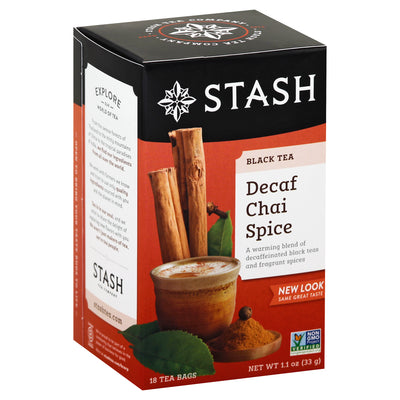 STASH CHAI SPICE DECAF TEA [18 BAGS]