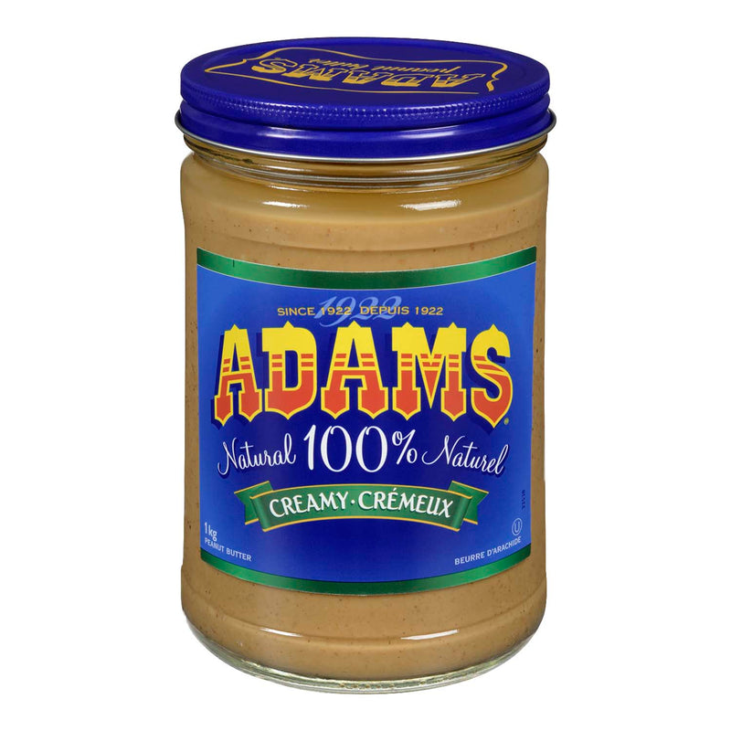 ADAMS CREAMY PEANUT BUTTER [1 KG]