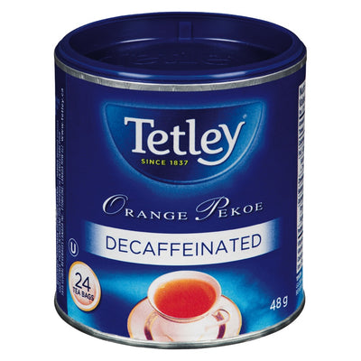 TETLEY ORANGE PEKOE DECAFF TEA [24 BAGS]