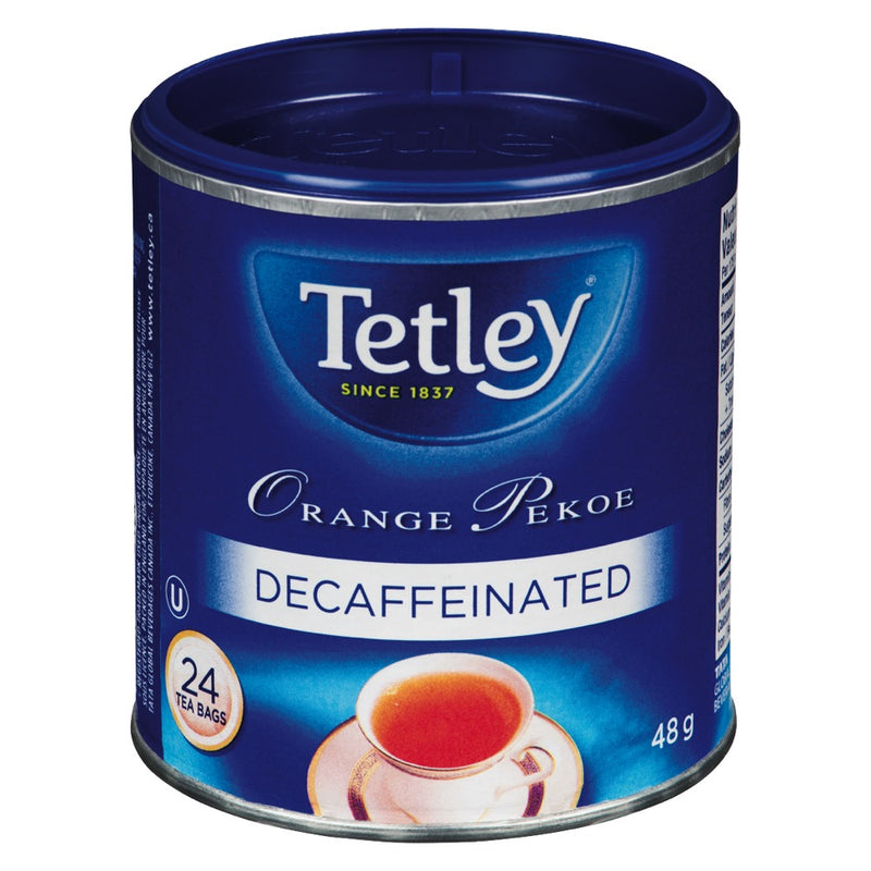 TETLEY ORANGE PEKOE DECAFF TEA [24 BAGS]
