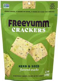 FREEYUM CRACKERS HERB & SEED [120 G]