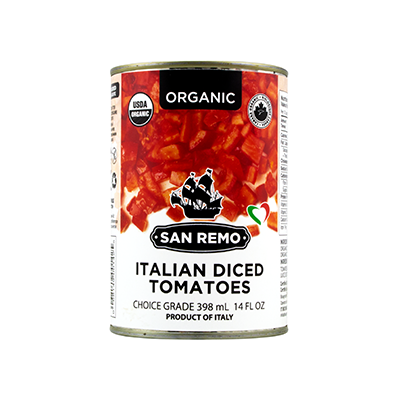 SAN REMO ORG DICED TOMATOES [398 ML]