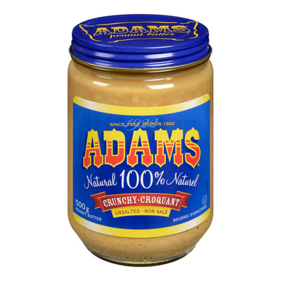 ADAMS UNSALT CRUNCHY PB [500 G]