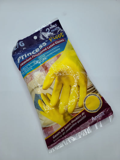 PRINCESS LARGE RUBBER GLOVE [2 PK]