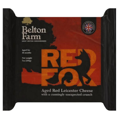 Belton Farm Red Fox Aged Red Leicester Cheese, 200 g