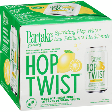 PARTAKE HOP TWIST SPARK WATER [4 pkg]