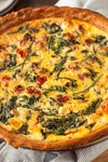 RED PEPPER SPINACH QUICHE